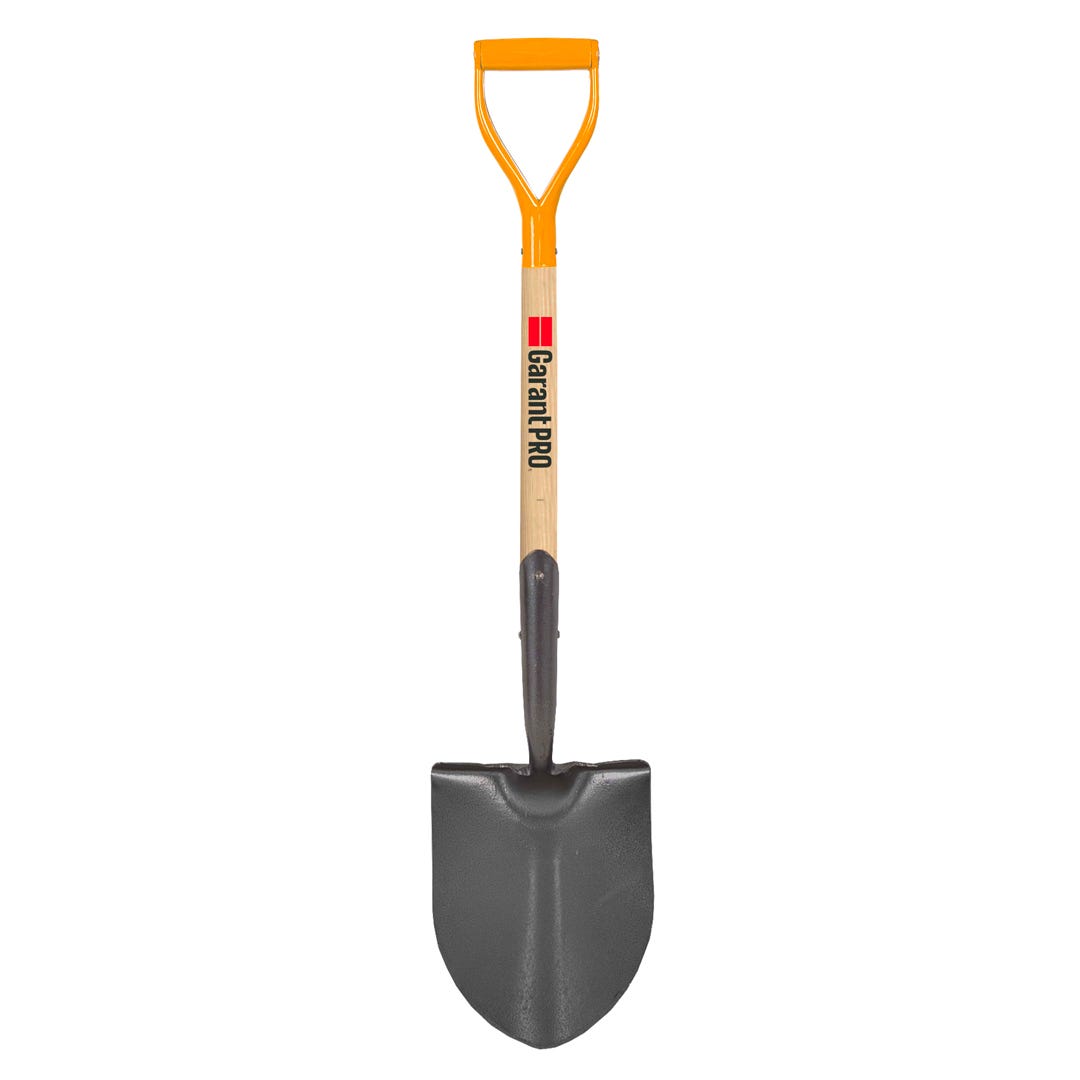 GARANT Round Shovel, Forged with Footstep