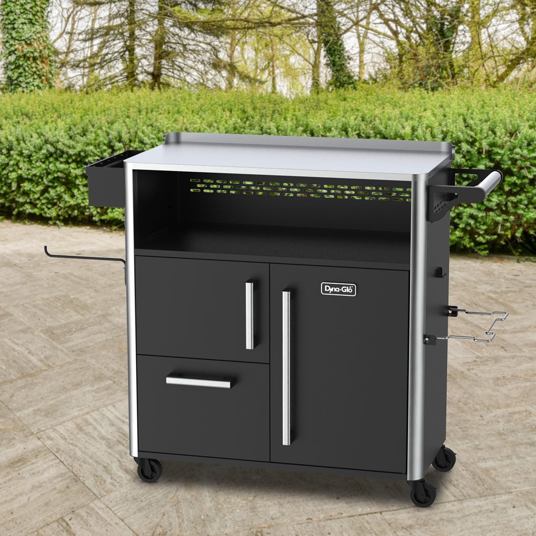 Deluxe Preparation Cart, Stainless Steel