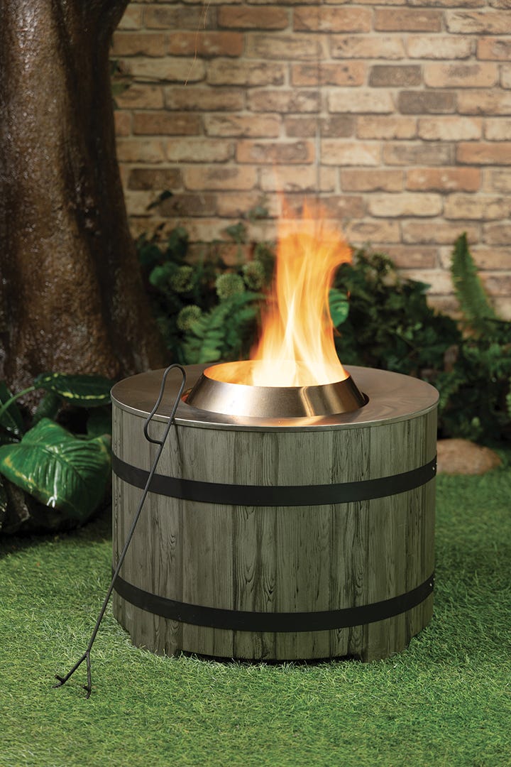 SORRENTO Smokeless Outdoor Fireplace, 20.5 in. x 20.5 in.