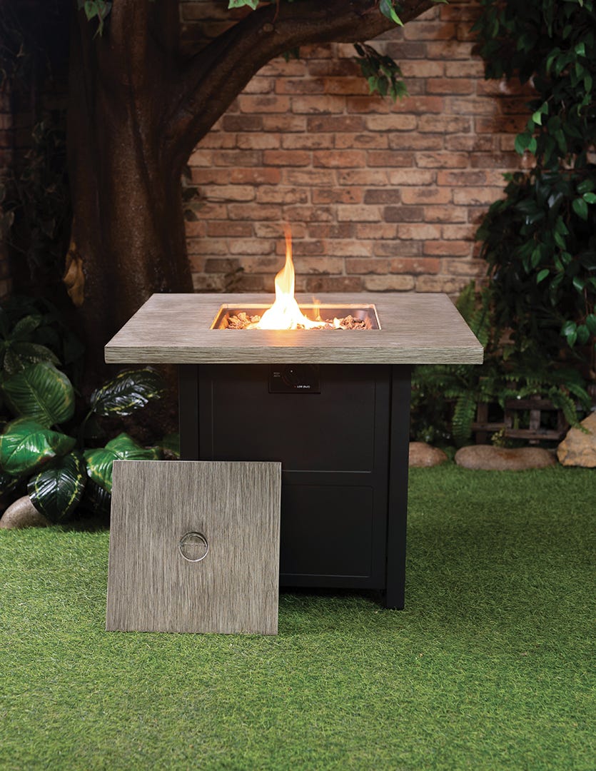 PALERMO Gas Firepit, 50,000 BTU, 30 in. x 30 in.
