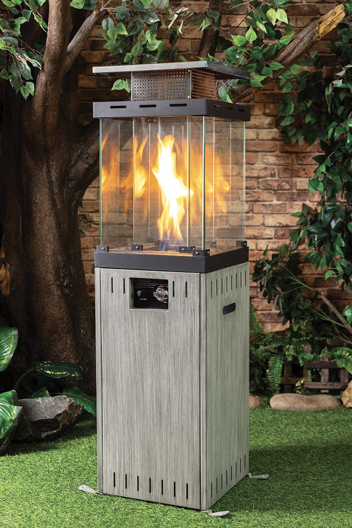 VENICE Patio Heater, 30 000 BTU, Charcoal