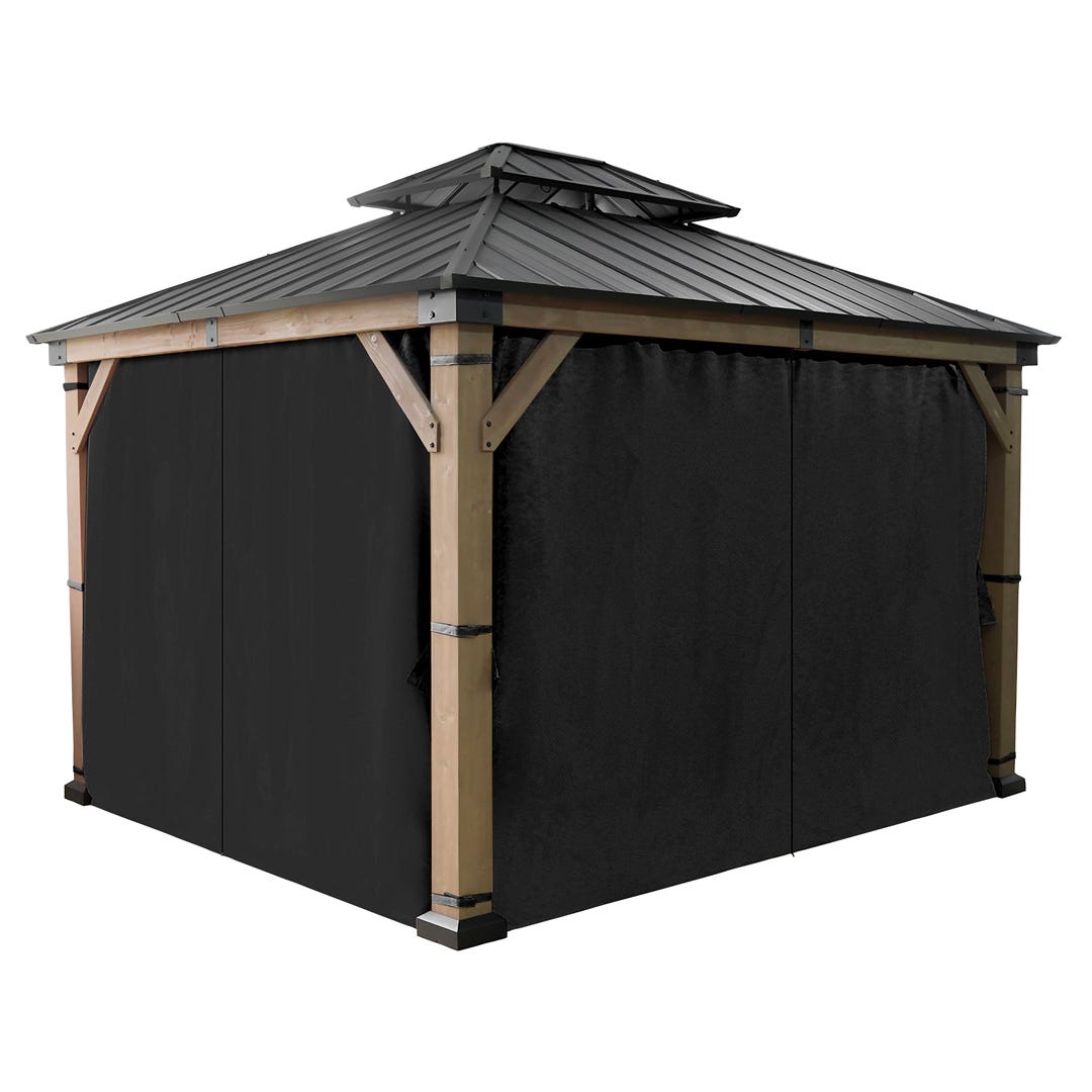 Curtains for CEDAR Gazebo, 10 ft. x 12 ft.
