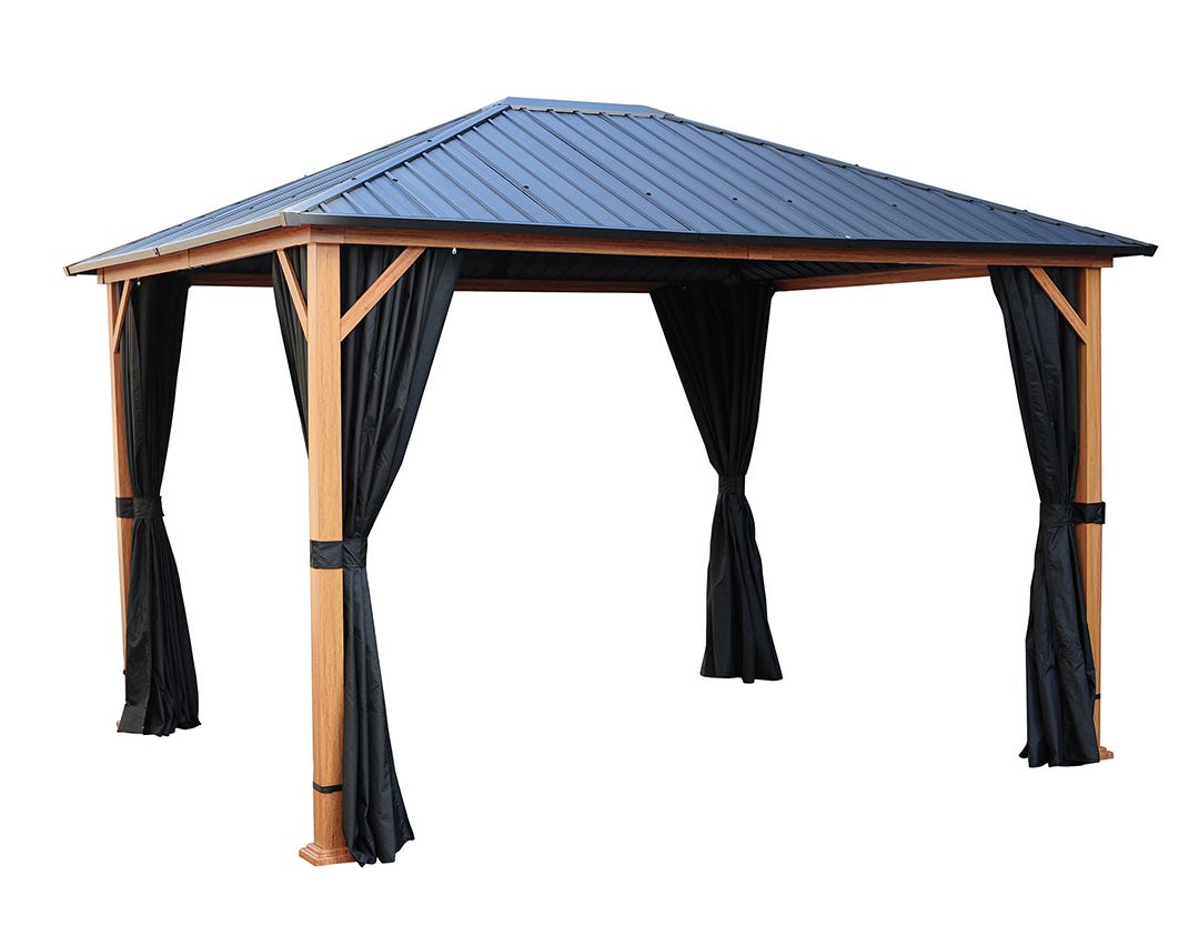 Curtains for PALM BEACH Gazebo, 10 ft. x 12 ft.