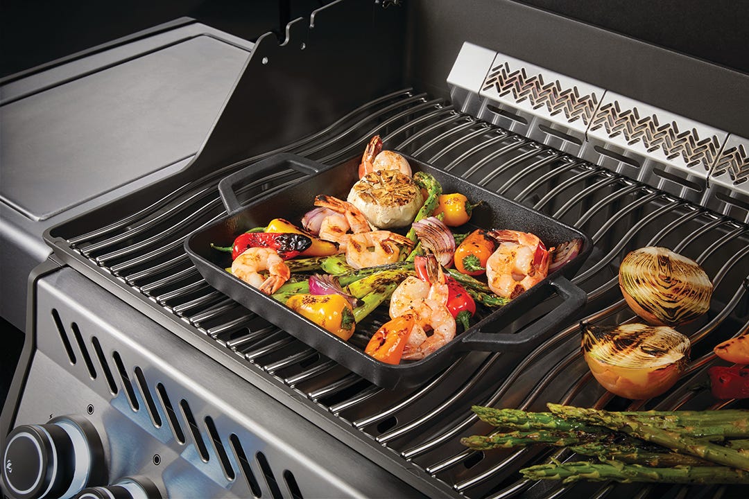 NAPOLEON Cast Iron Griddle Pan, 10 in. x 10 in.