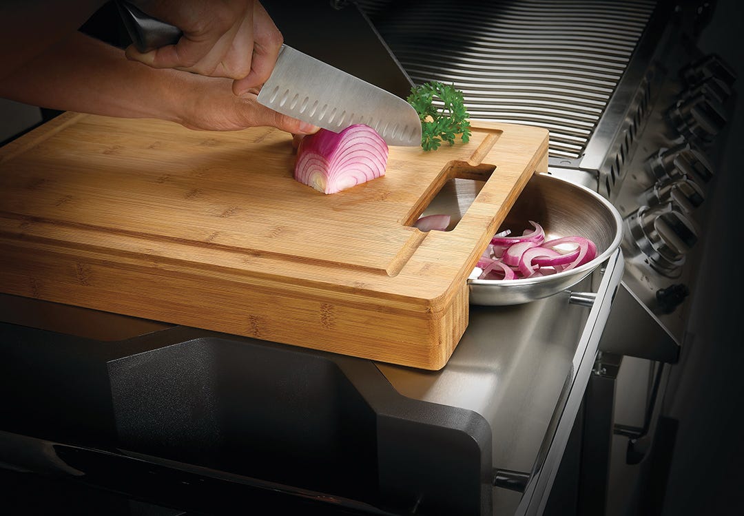 PRO Cutting Board with Stainless Steel Bowls