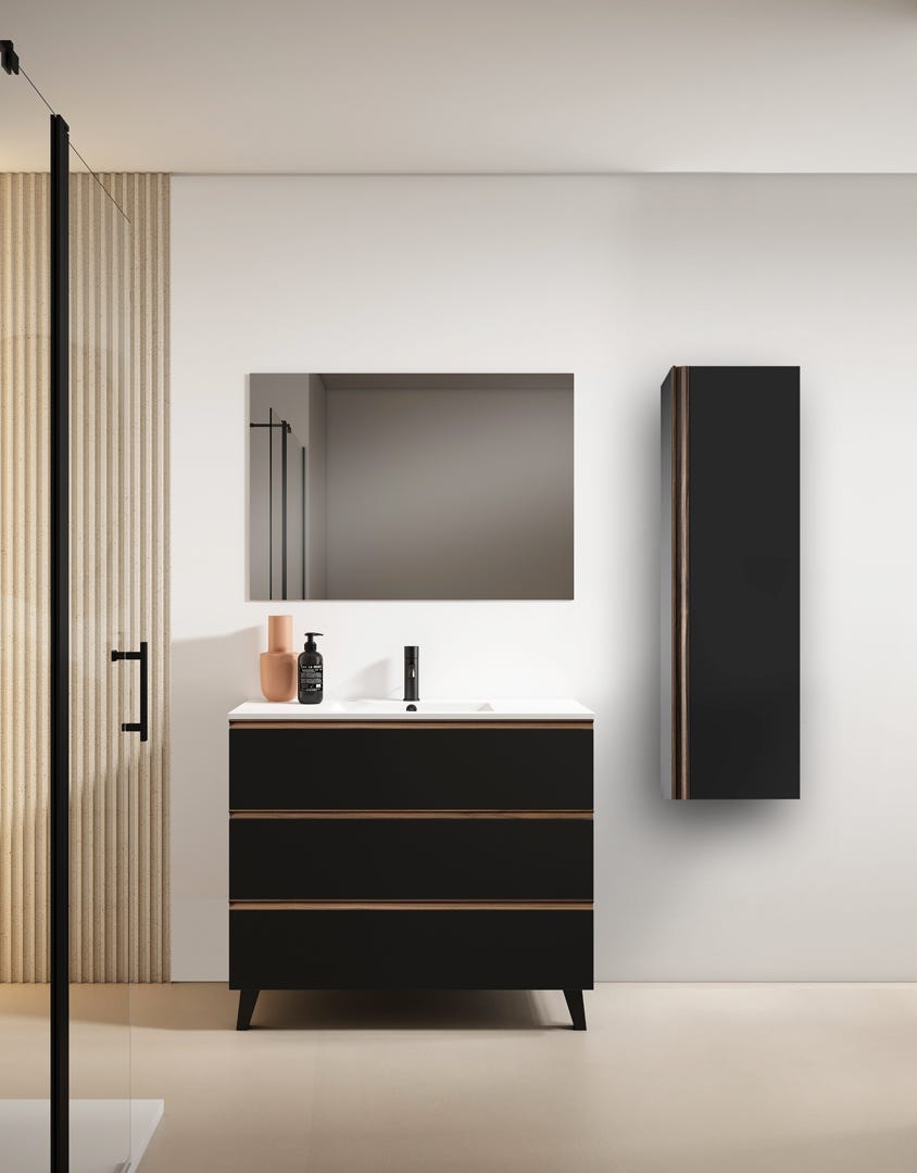 GRANADA 3-Drawer Vanity, 40 in., Black