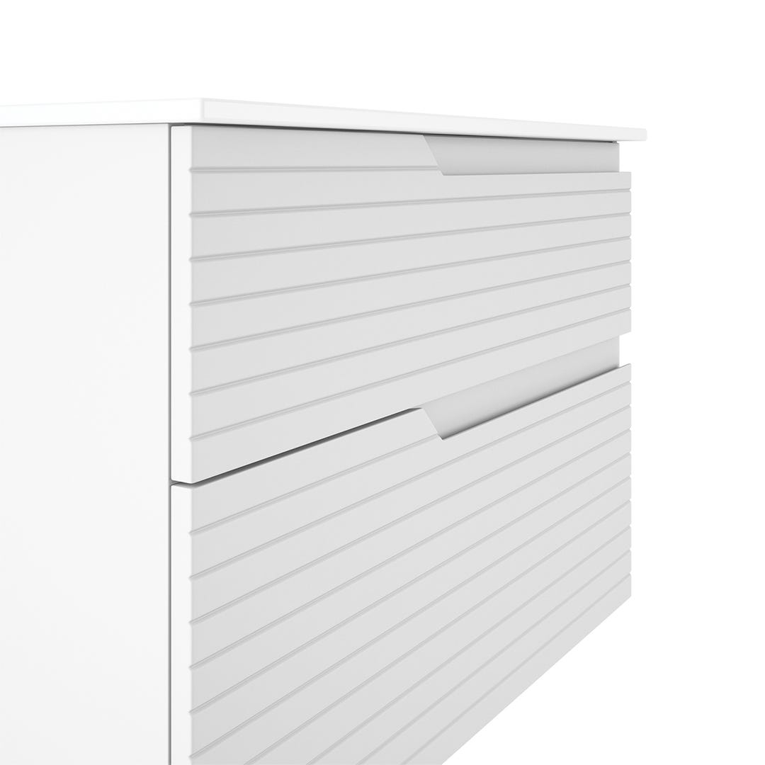 IRIS Wall-mount vanity, 24 in., blanco