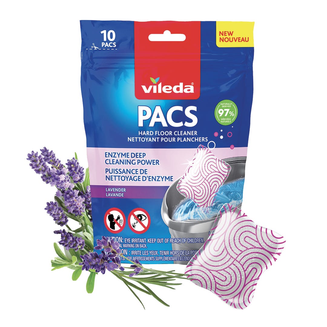 Floor Cleaning Pacs, Lavender