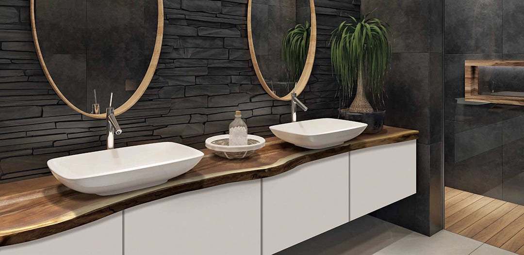 Acacia Live Edge Countertop, 96 in.