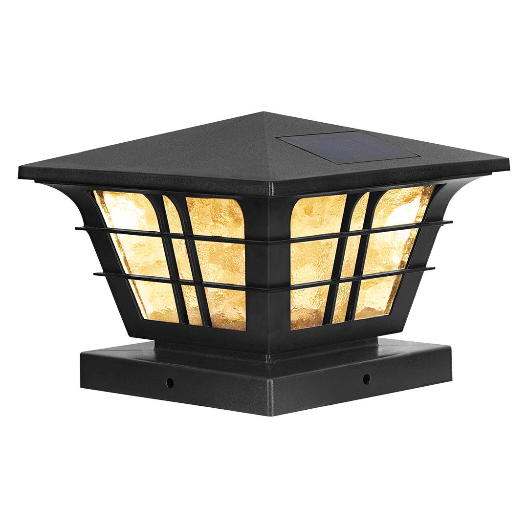 Post Prism Solar Light, Black