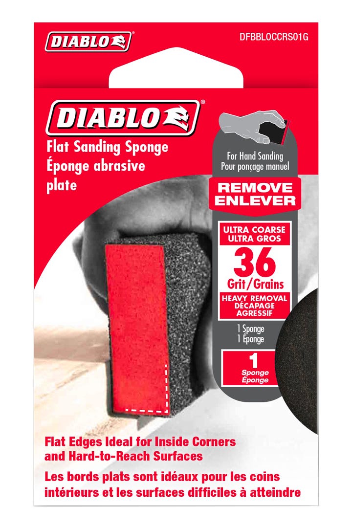 Flat Sanding Sponge, grit 36