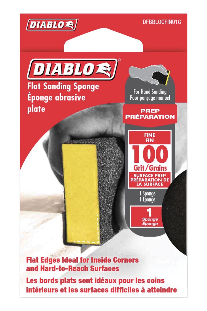 Flat Sanding Sponge, grit 100