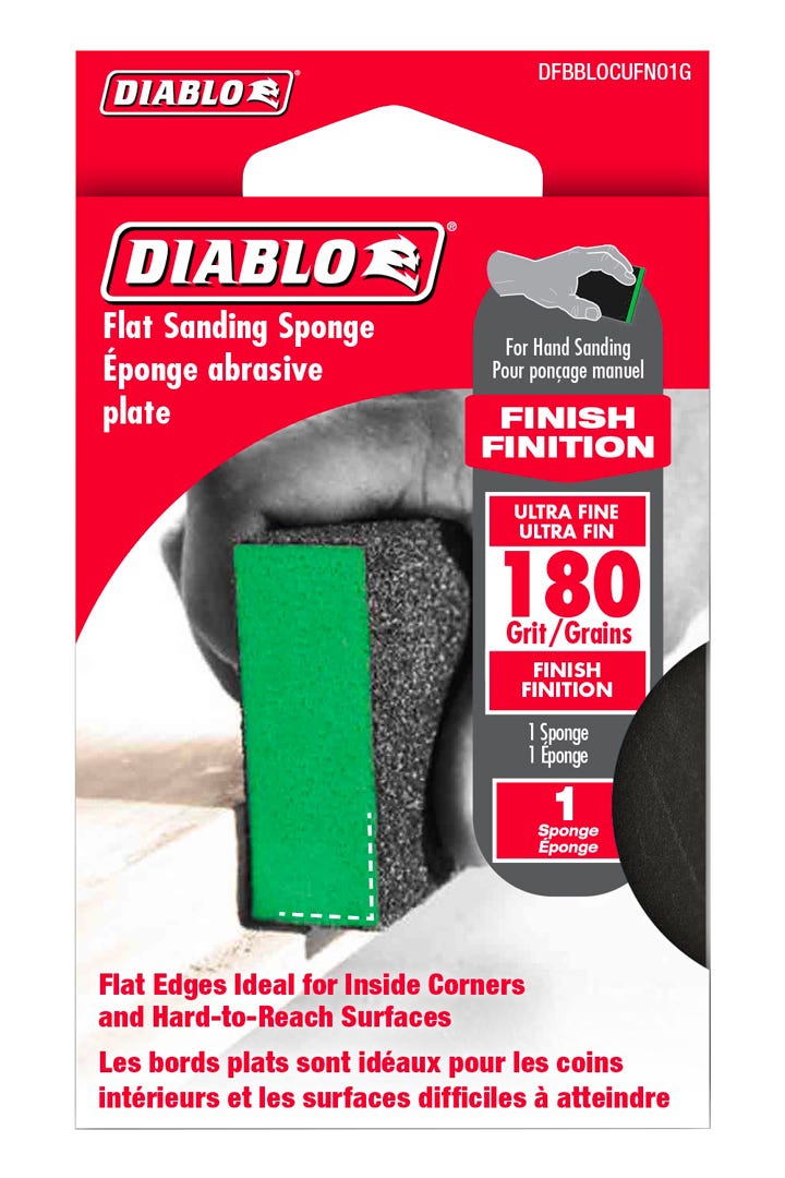 Flat Sanding Sponge, grit 180