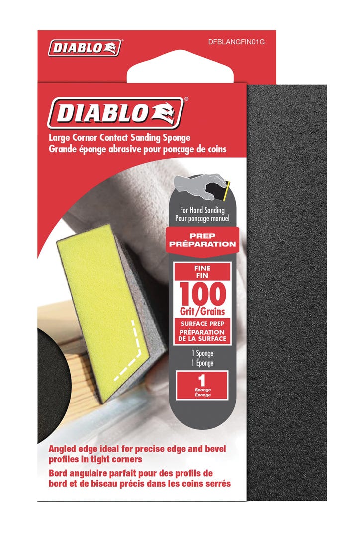 Corner Contact Sanding Sponge, grit 100