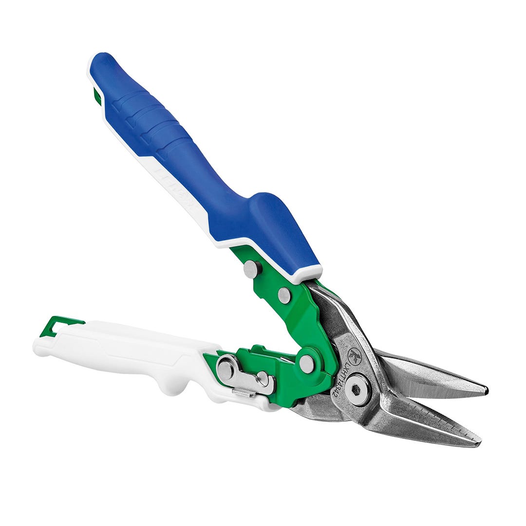 Right Cut Aviation Snips, White and blue