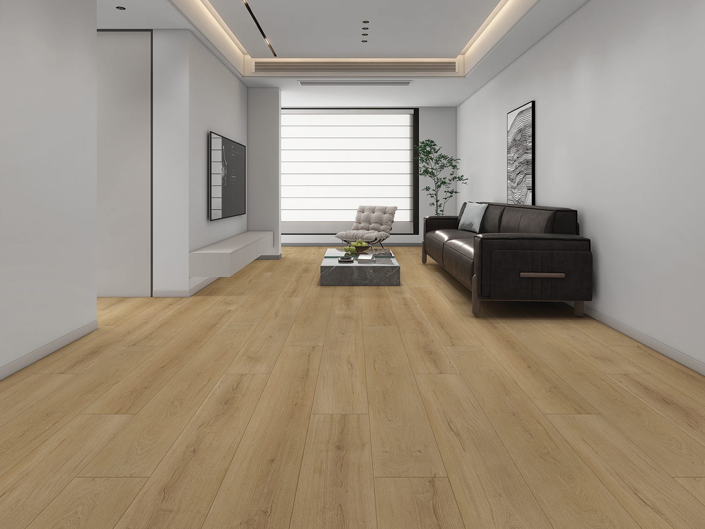 VIRAGE SPC Vinyl Flooring, 4.5 mm + 1 mm, European Oak