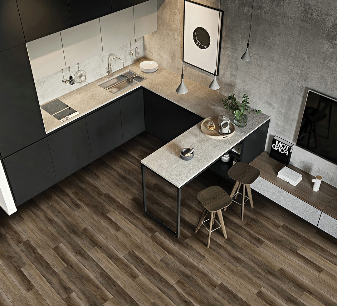 Vinyl Flooring SPC, 4 mm, Montana Oak