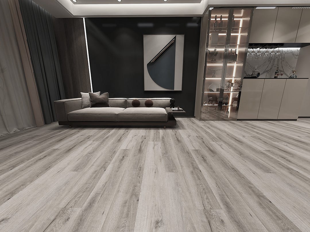 SPC Vinyl Flooring. 5.5 mm, Wells Hickory