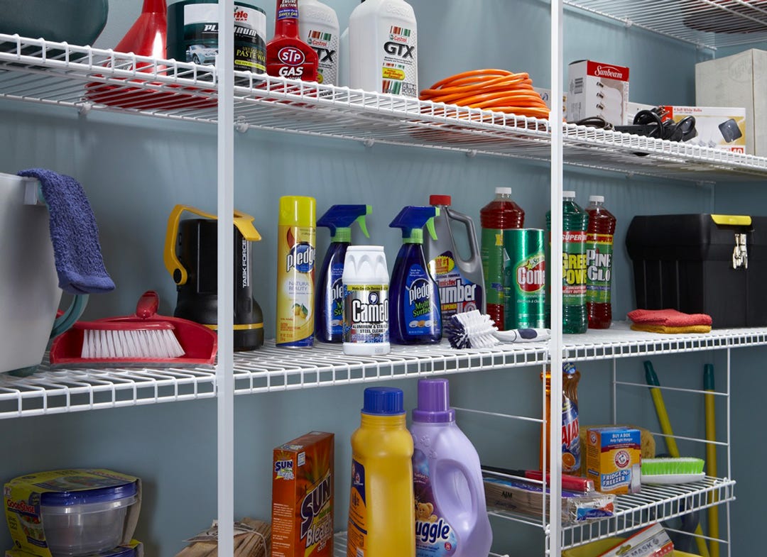 SUPER SLIDE Wire Shelf, 12 in. x 12 ft.