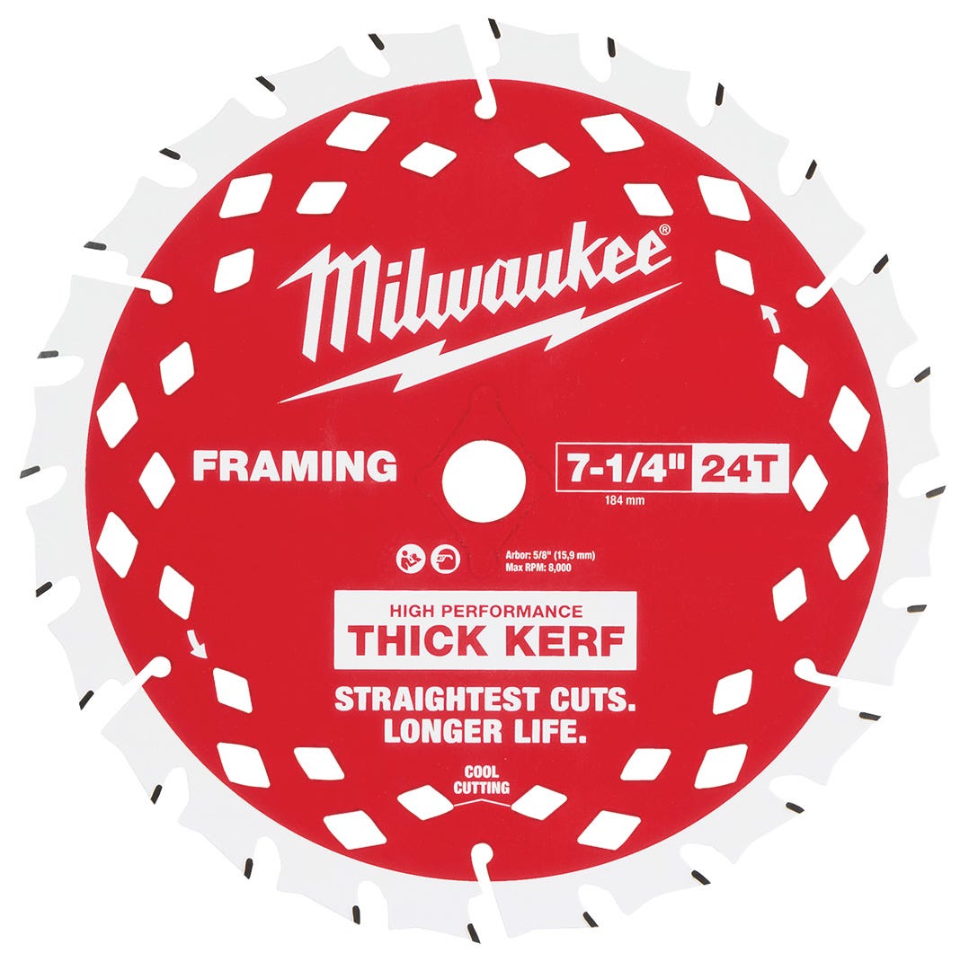 Circular Saw Blade, Thick Kerf, 7 1/4 in.