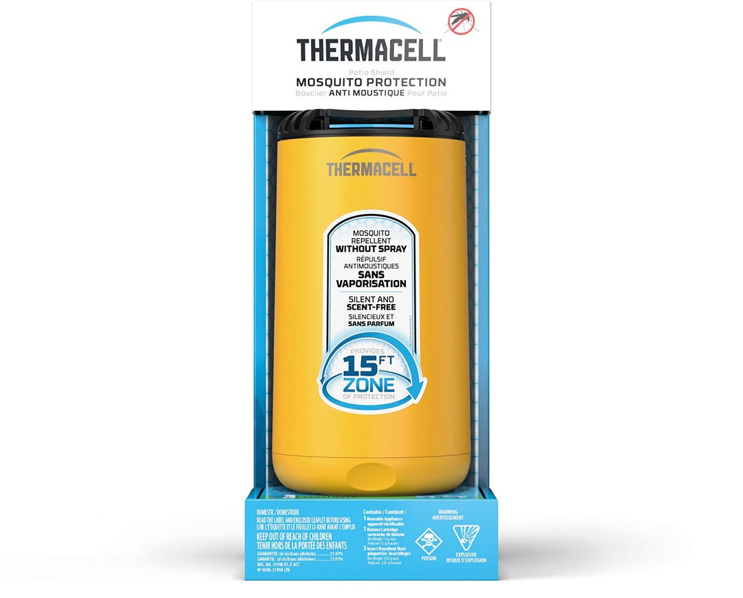 THERMACELL Portable Zone Insect Repellent, Yellow