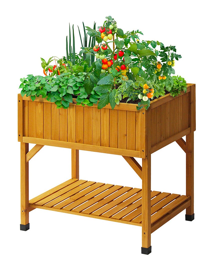 VEG TRUG Raised Bed Planter Natural 35,7''