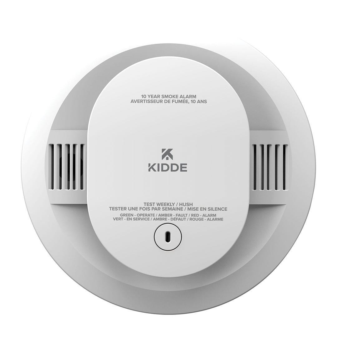 KIDDE Smoke Detector, 10-Year Lithium Battery, 2/pack