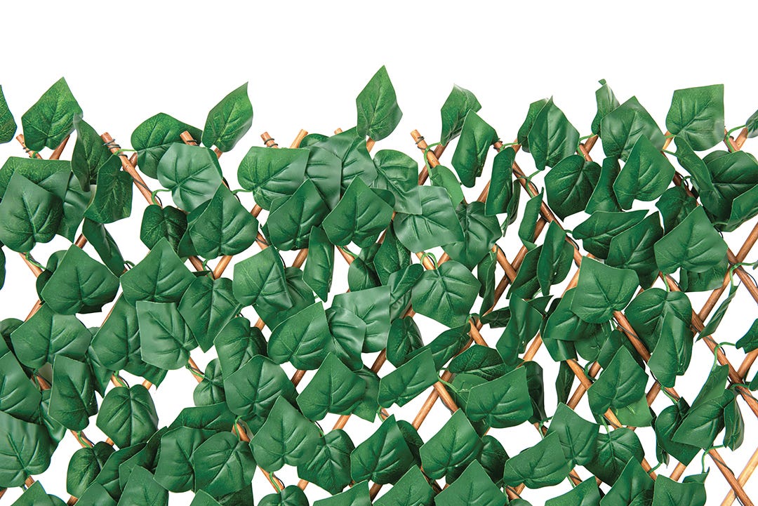 Bamboo Trellis with Ivy Leaves, 36 in. x 72 in.