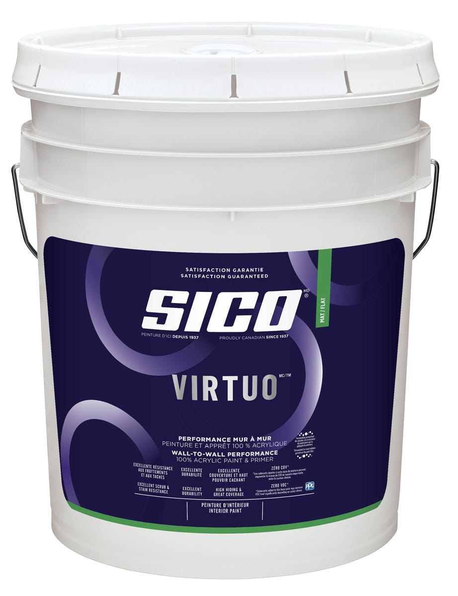 VIRTUO Paint Interior, Matte Finish, Tintable White, 18.3 L