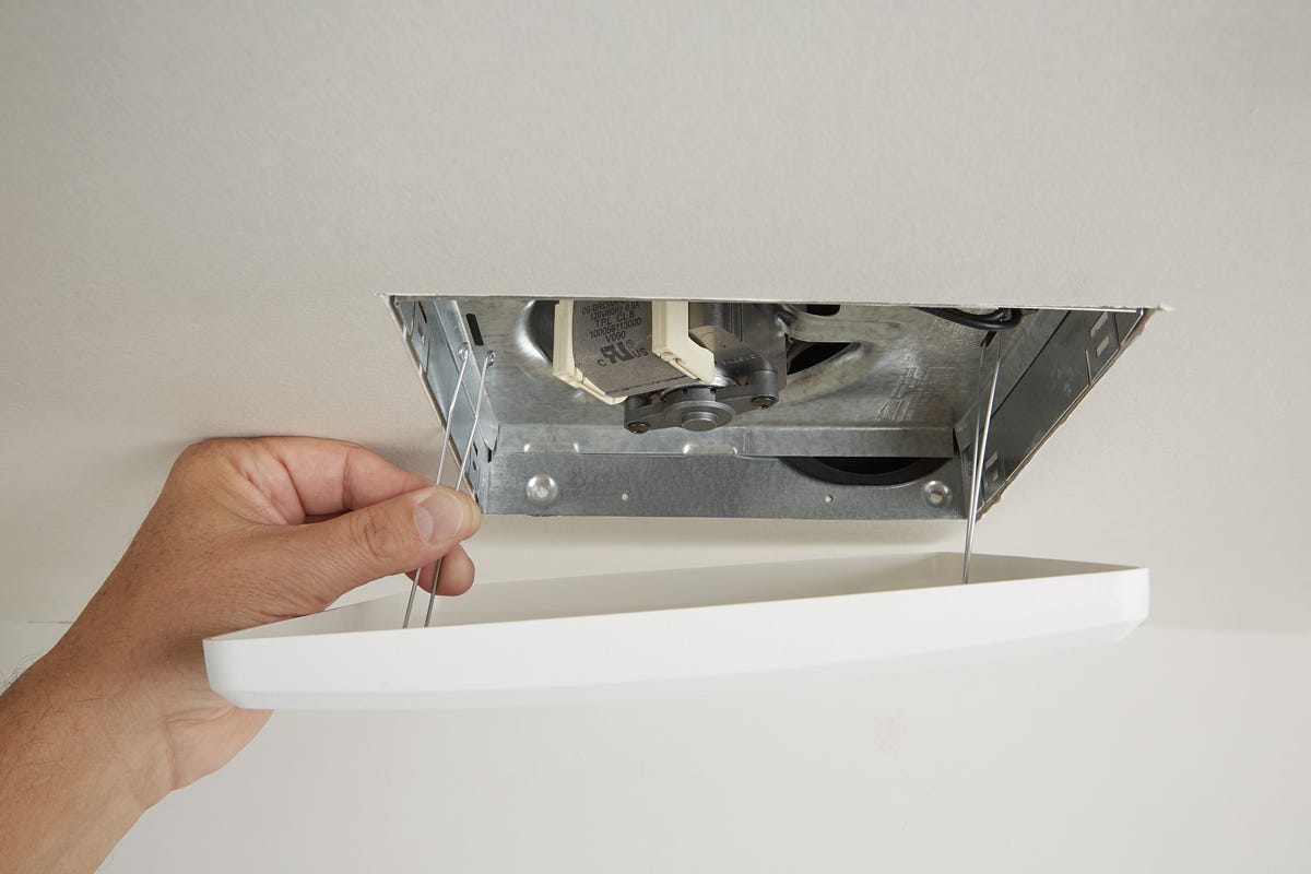 Replacement Grille for Bathroom Fan, white, 1-in. X 9.25-in. X 9.75-in.