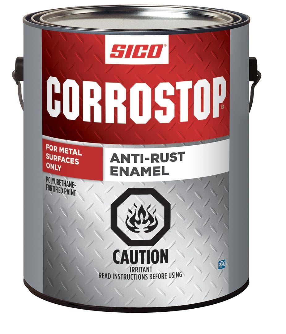 CORROSTOP Rust-Proof Paint, Glossy Neutral Base, 3.78 L