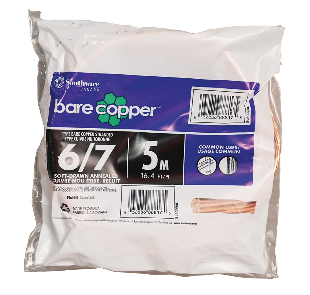 Electrical Copper Wire CU, 6-7, 5 m
