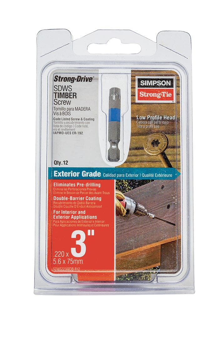 T40 Double Barrier Screws, 3 in., 12/pack