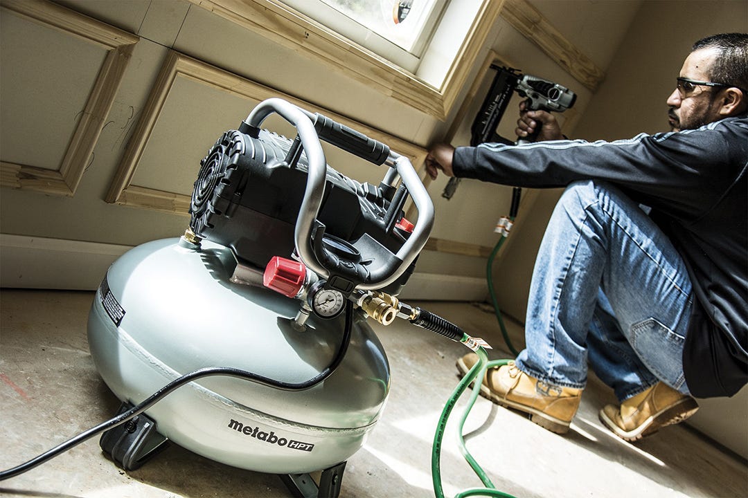 18-Gauge Finishing Nailer And 1 HP Compressor Set