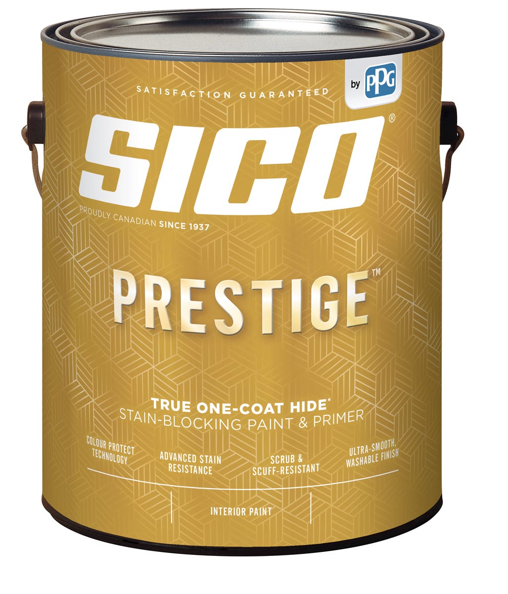 PRESTIGE Paint, Interior, Matte Finish, Medium Base, 3.43 L