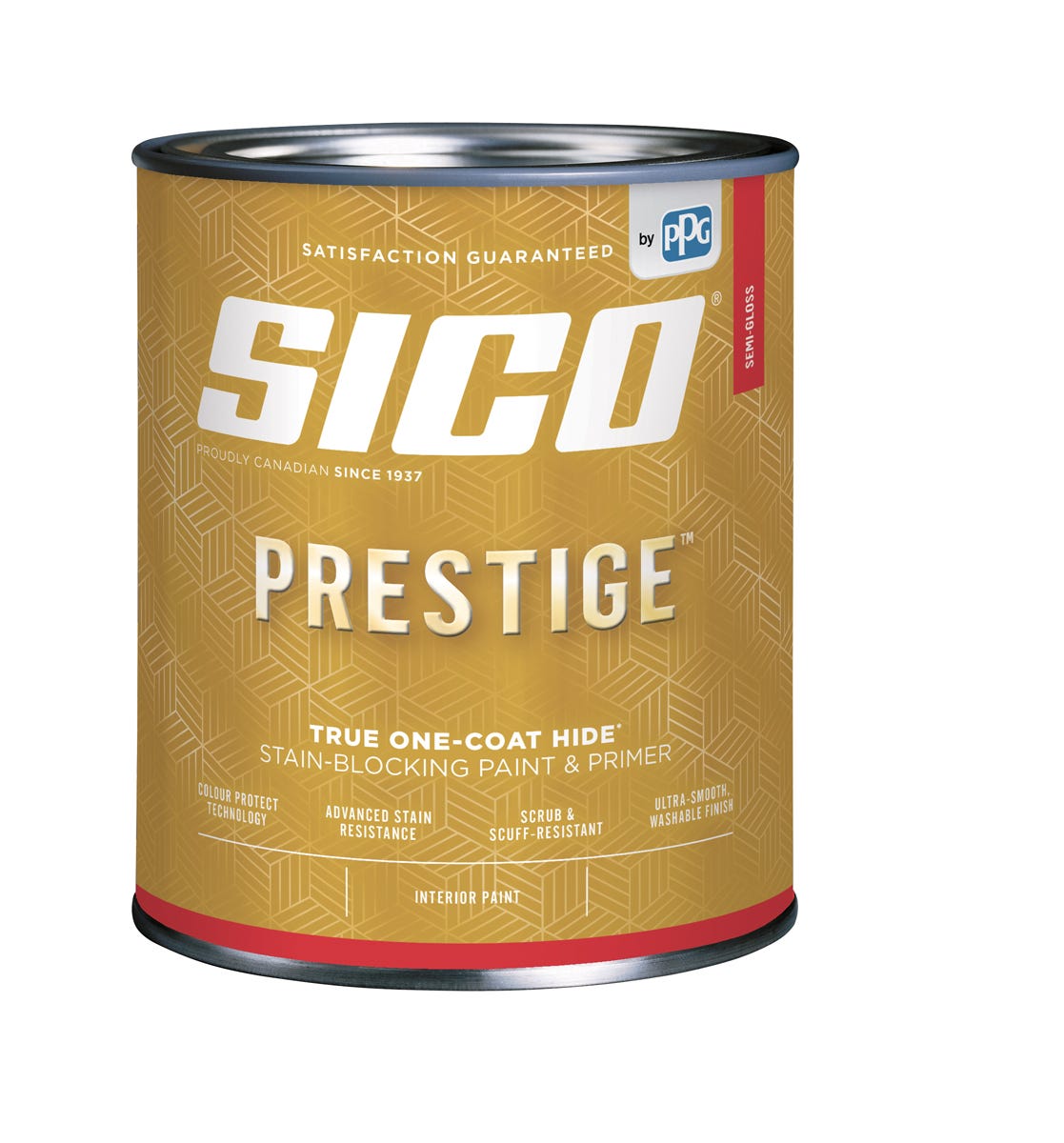 PRESTIGE Paint, Interior, Semi-Gloss Finish, Neutral Base, 842 ml