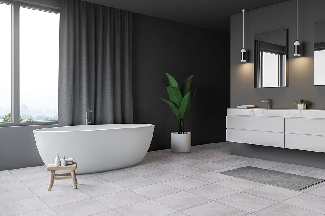 Porcelain Tile PIETRA, 12 in. x 12 in., Bella Bianco