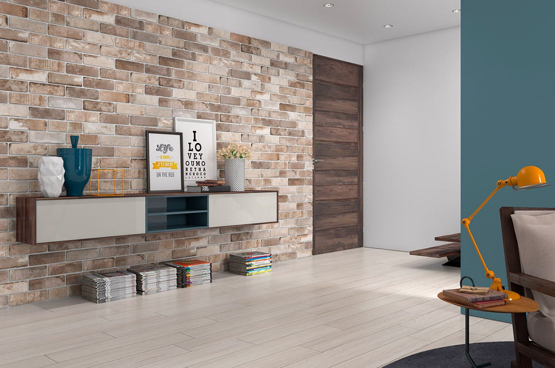 Porcelain Tile MAPLE STREET BRICK, 3 in. x 10 in., Brown