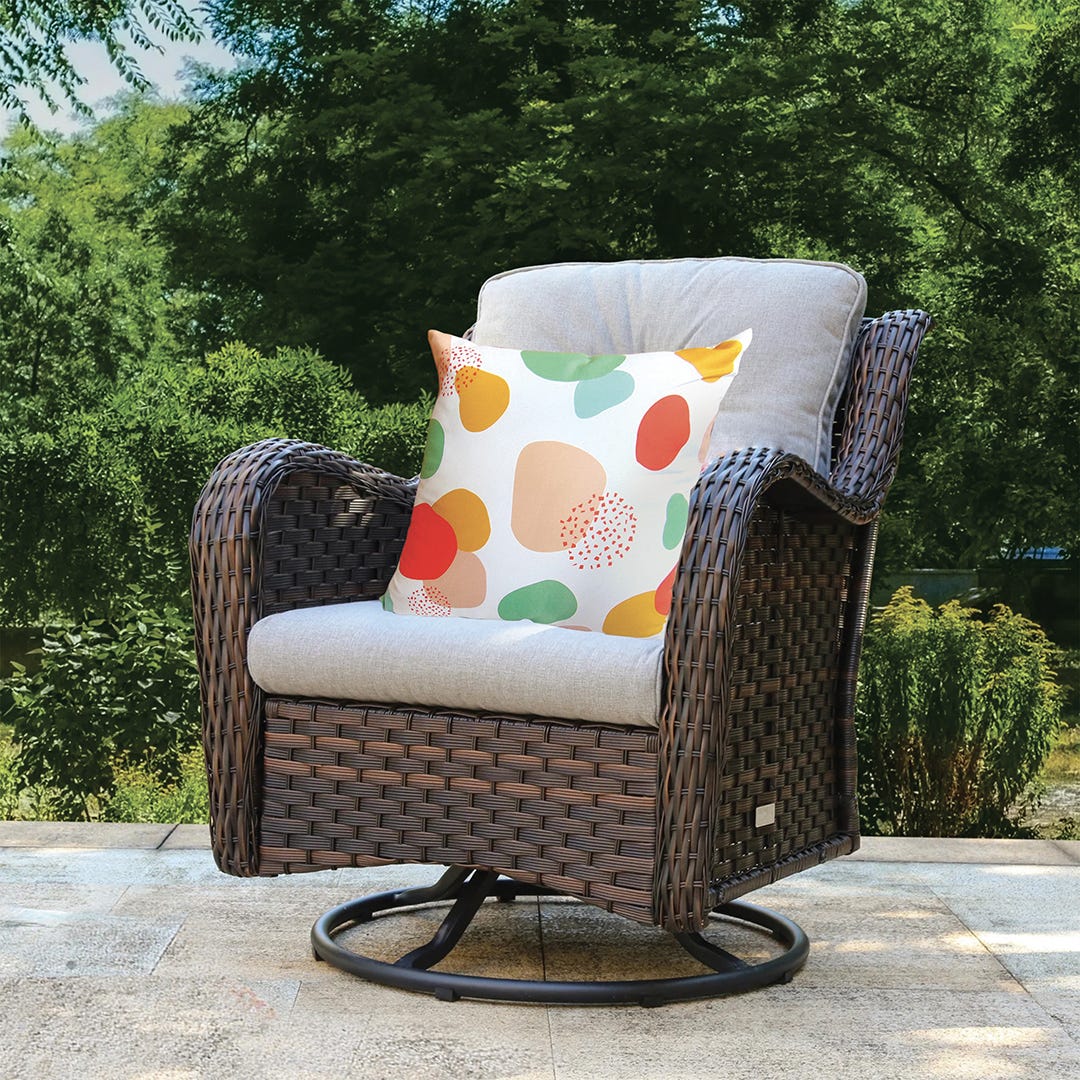 Printed Outdoor Cushion, 18 in. x 18 in., Multicolored