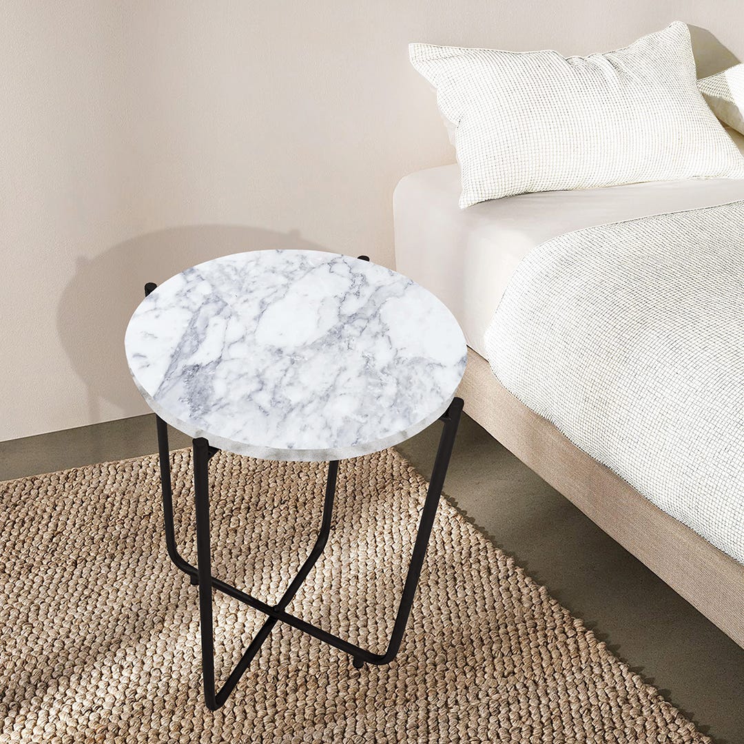 Folding Marble Tabletop Tray, 13 in. x 18,5 in. x 13 in.