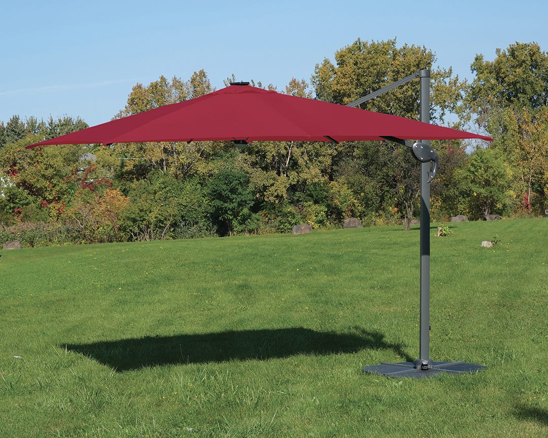 HAWAII Offset Umbrella, 10 ft., red