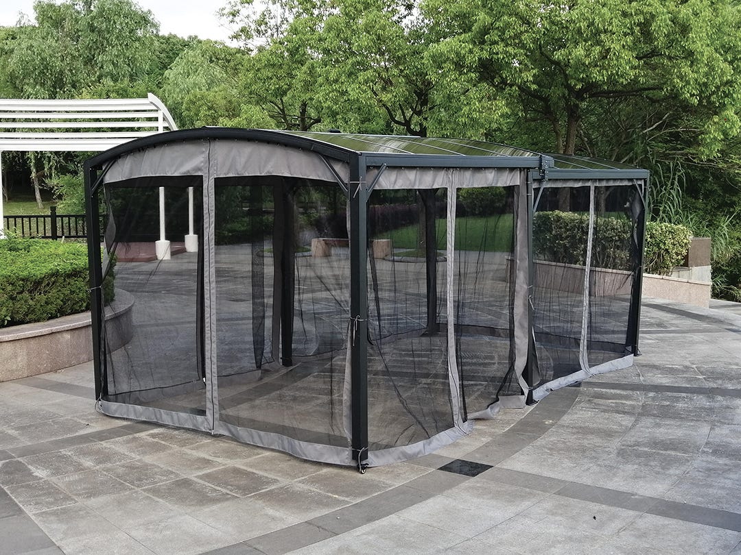 TOLUCA Expandable Gazebo, 10 ft. x 10 ft.-20 ft.