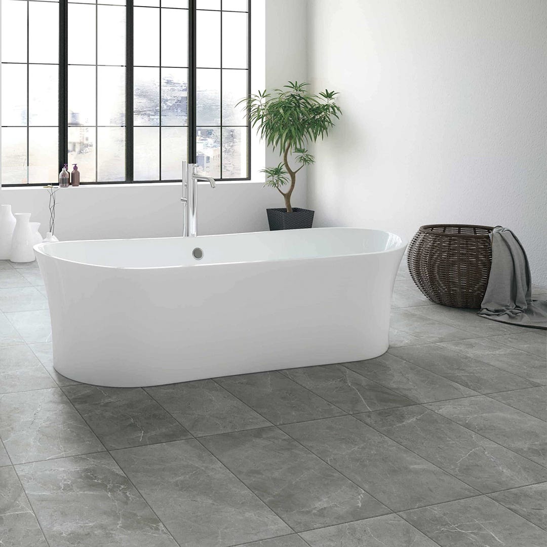 DISTRICY Porcelain Tile, 11.6 in. x 23.6 in., Grigio