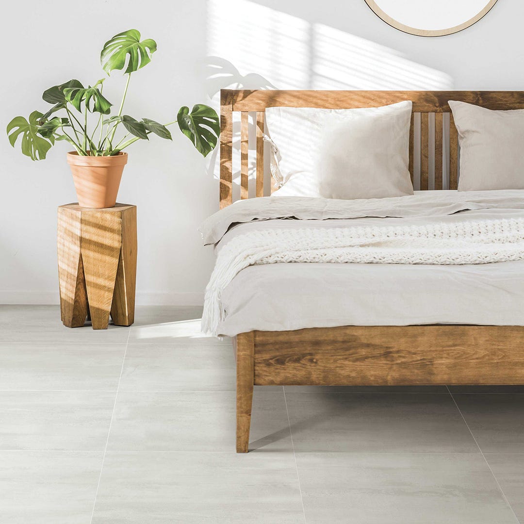 SELECT LUX Porcelain Tile, 23.6 in. x 23.6 in., Bianco Matt