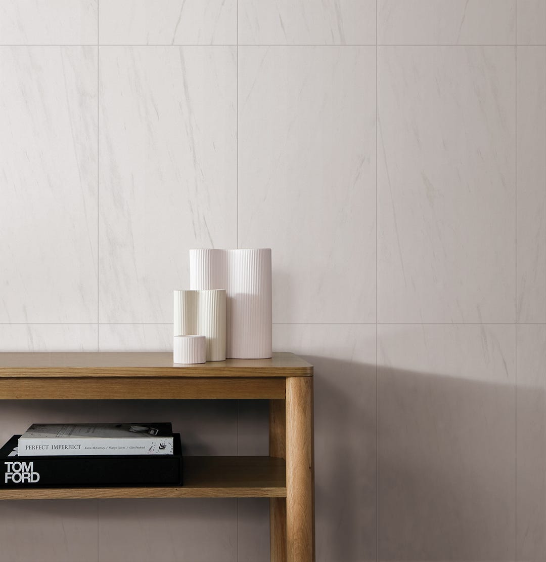 GRACE Porcelain Tile, 11.7 in. x 23.5 in., Bianco Dolomiti