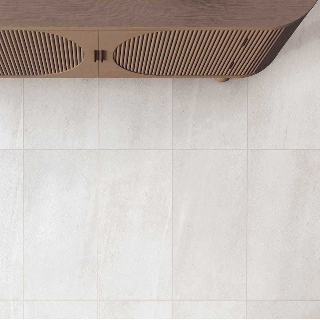 CALIZA Porcelain Tile, 11.8 in. x 23.6 in., Matte Gesso