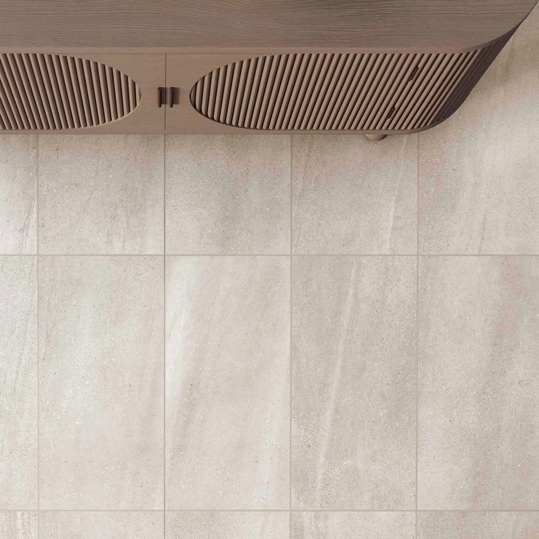 CALIZA Porcelain Tile, 11.8 in. x 23.6 in., Matte Sabbia