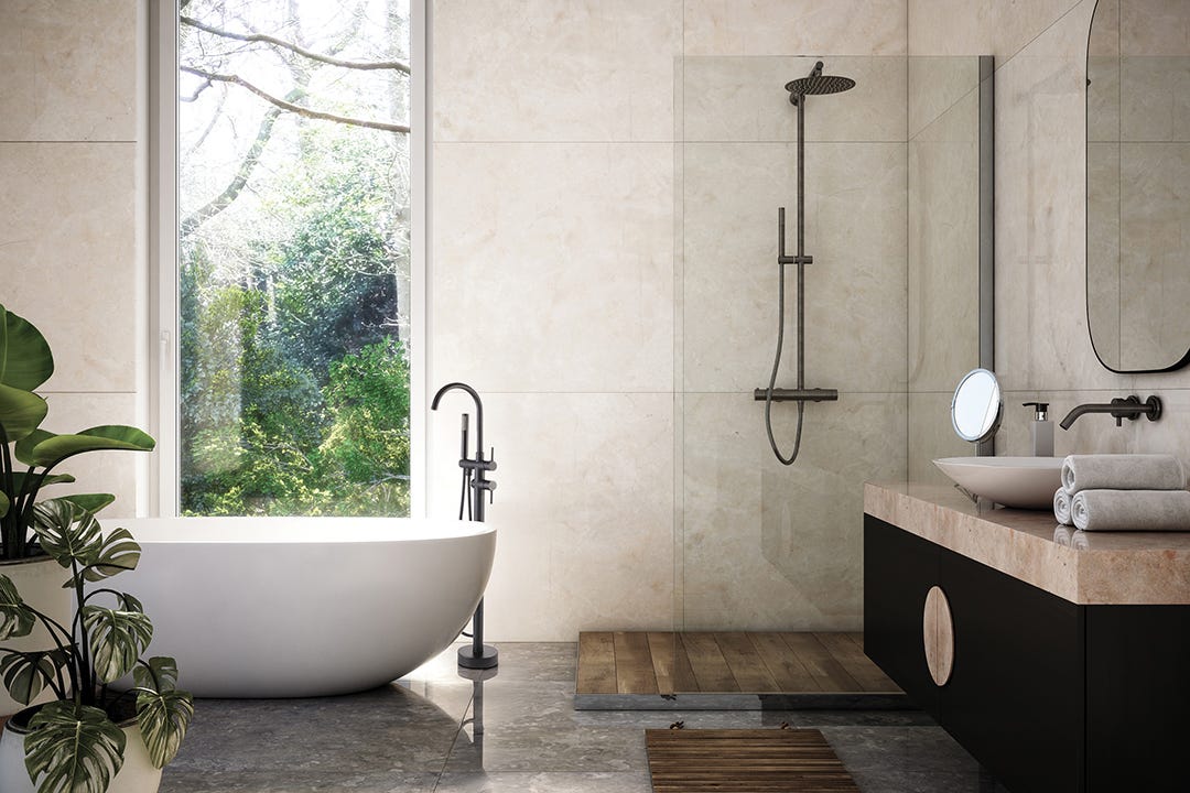 Faucet for Podium Bathtub OHAU, Matte Black