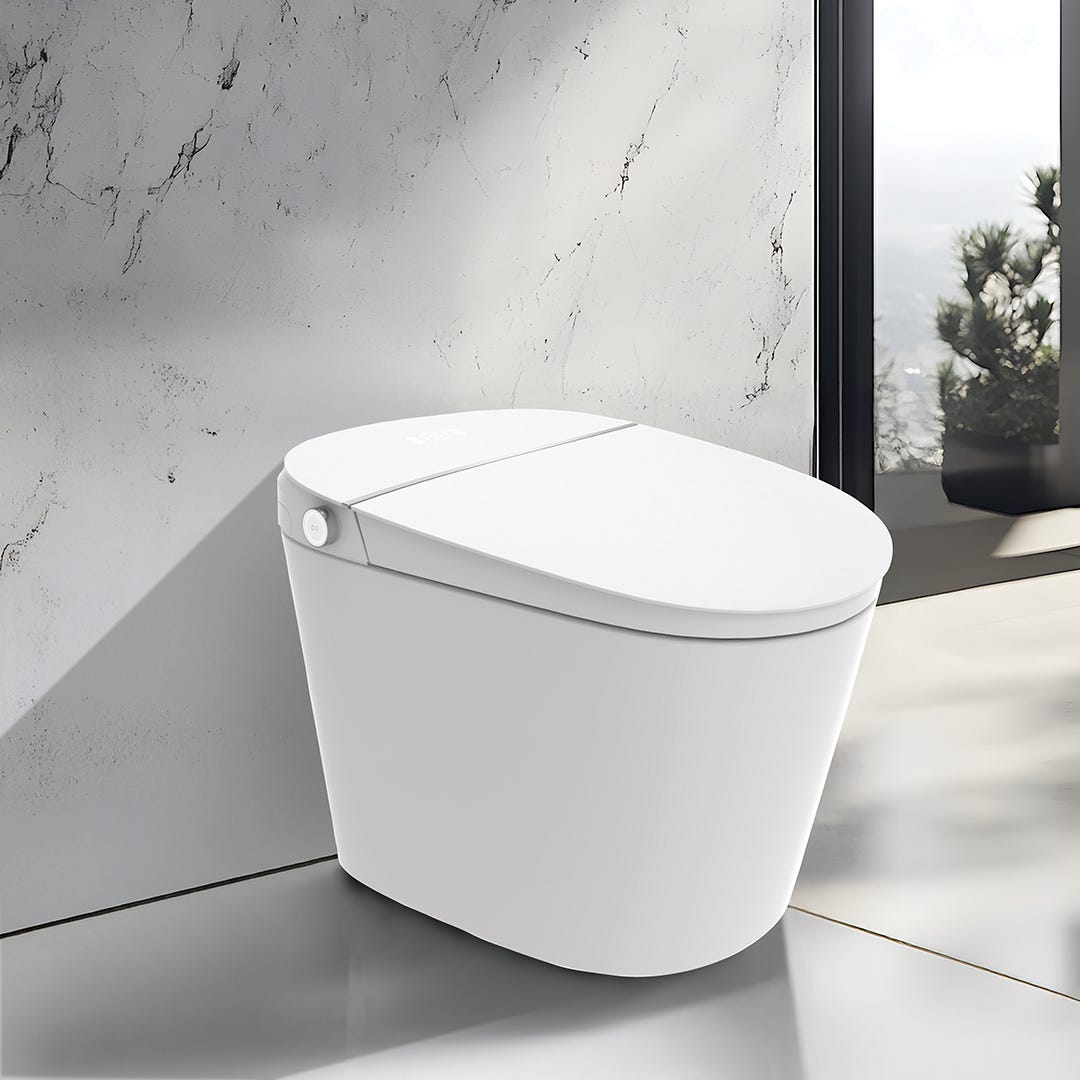 Elongated Toilet with Intelligent Bidet Function, ADA