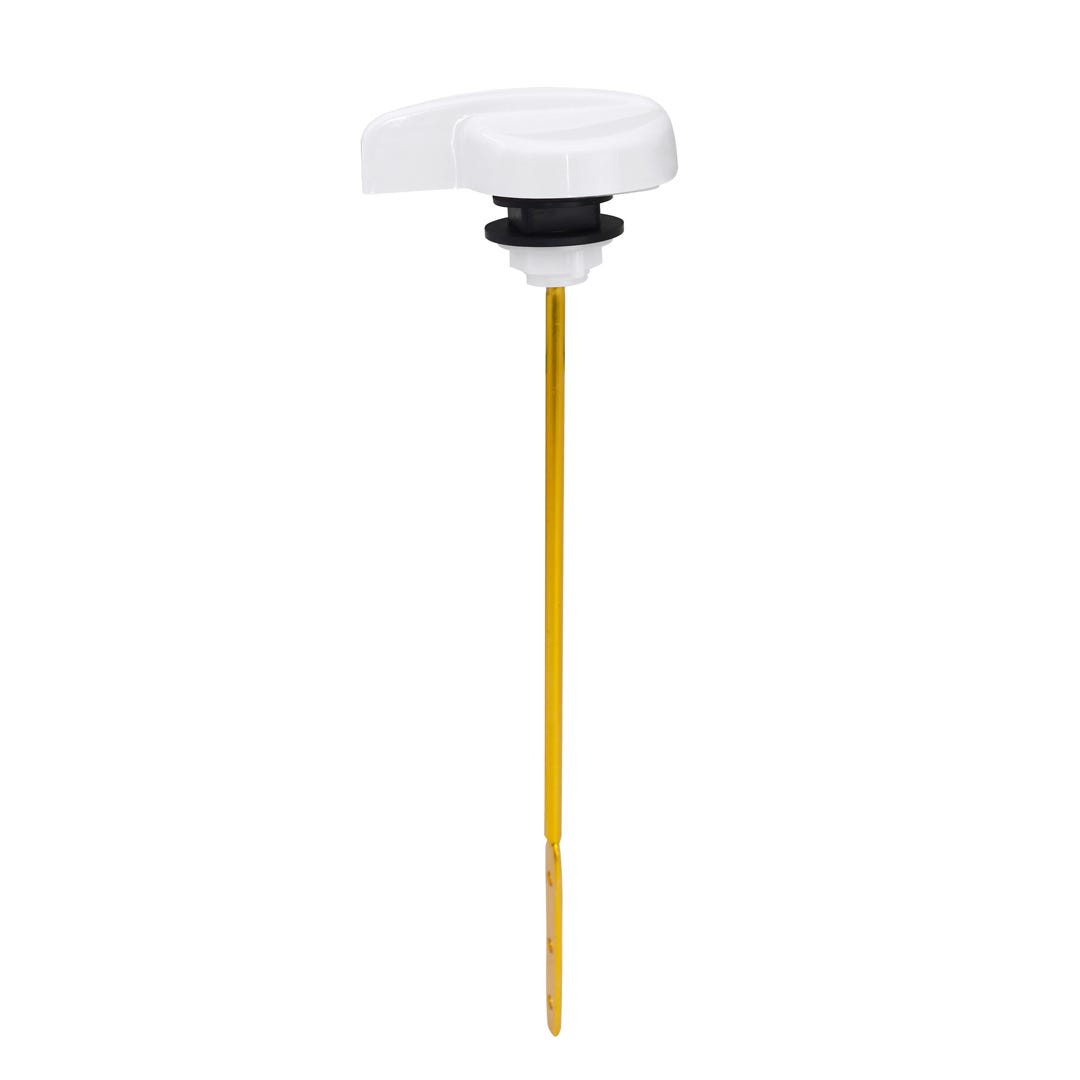 Metal Toilet Flush Lever with Side Installation, White